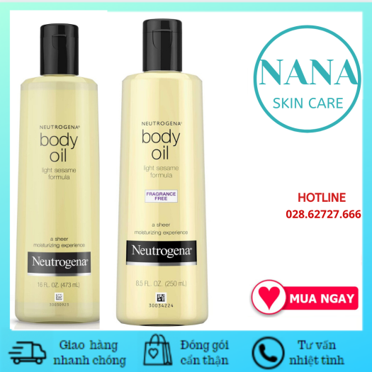 Dầu Cấp Ẩm Neutrogena Body Oil Light Sesame Formula (250ml)