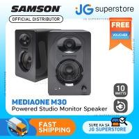 Samson MediaOne M30 Powered Studio Monitors  Speakers 10W Power with Bass Boost Switch and 1/8″ Sub and Headphone Outputs | JG Superstore