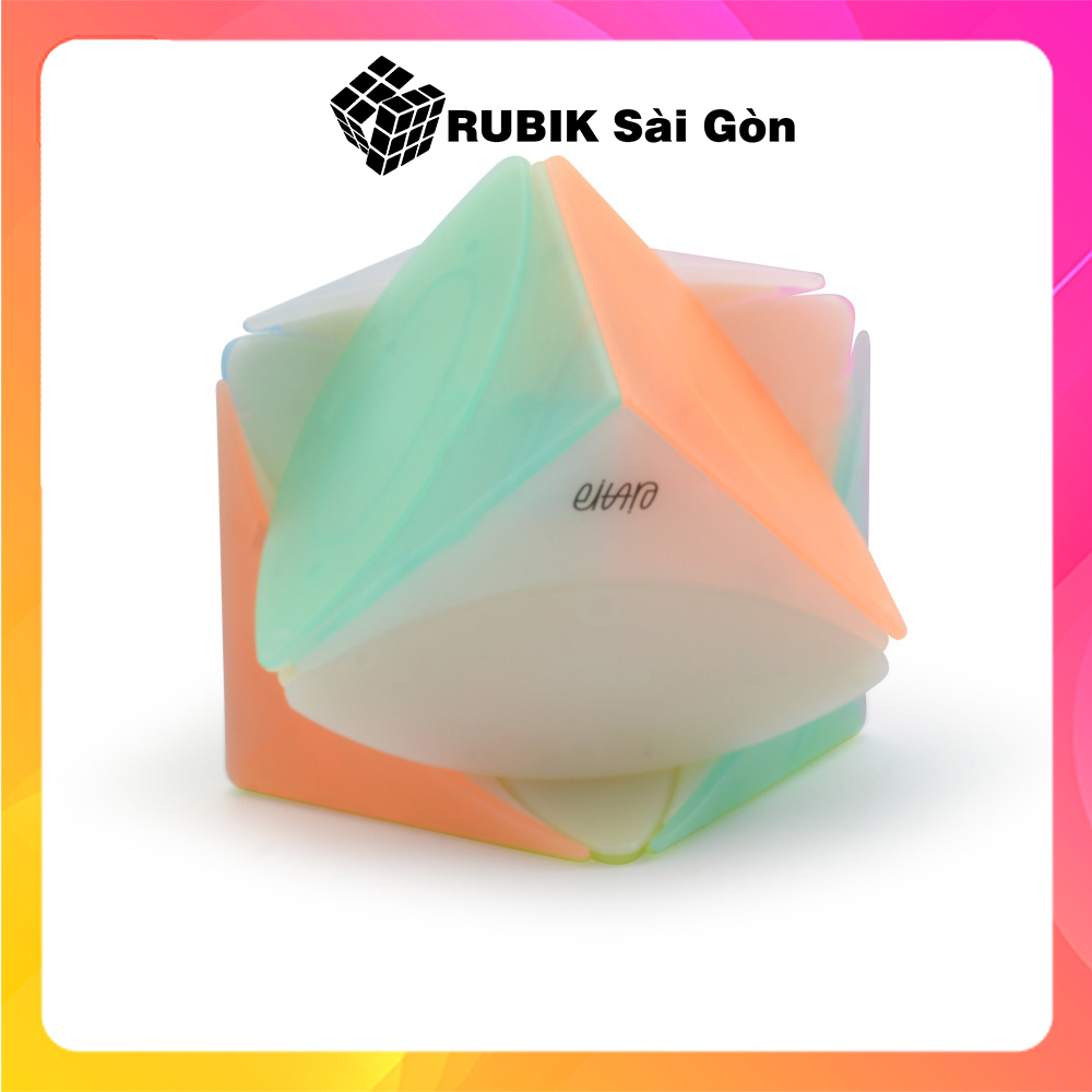 Rubik Ivy Jelly Cube Biến Thể Qiyi Rubic Thạch Lá Phong 6 mặt Maple Leaf Màu Sắc Đẹp Xoay Trơn Không Rít