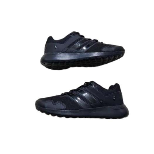 Giày thể thao, giày sneaker nam đen sọc đen đế đen