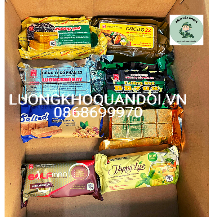 Bộ 9 gói lương khô QĐ giàu chất dinh dưỡng tốt cho sức khoẻ