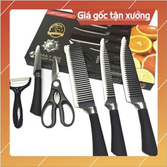Bộ dao làm bếp cực đẹp phong cách nhật bản, 6 chi tiết lớn nhỏ làm bếp, chất liệu thép không rỉ