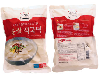 Bánh Gạo Tokbokki Lát Nấu Canh Jongga Hàn Quốc 500g / 대상) 종가집 순쌀 떡국떡 500g