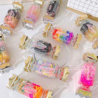 HỘP DÂY CỘT TÓC HÌNH VIỆN KẸO ĐỘC LẠ - HỘP DÂY CỘT TÓC DỄ THƯƠNG - DÂY CỘT TÓC ĐỦ MÀU MIKA MIKA