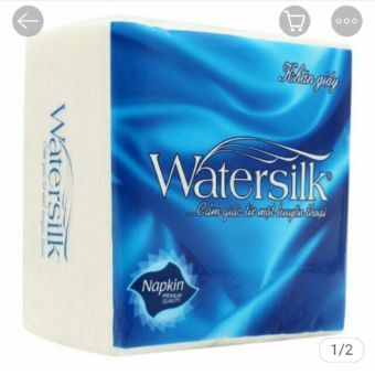 Giấy ăn vuông Watersilk 100 tờ (33x33 cm)
