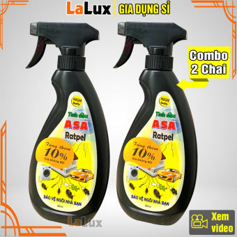 Chai Xịt Đuổi Chuột Tinh Dầu Bạc Hà ASA COMBO 2 CHAI 350ML  -  Xịt Đuổi Chuột Ô Tô , Tinh Dầu Bạc Hà Đuổi Chuột , Bình Xịt Gián , Chai Xịt Gián Đuổi Côn Trùng LALUX