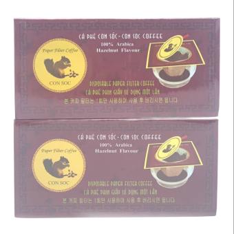 Cà phê con sóc đơn Tím Hộp 10 gói - Cà phê phin lọc giấy