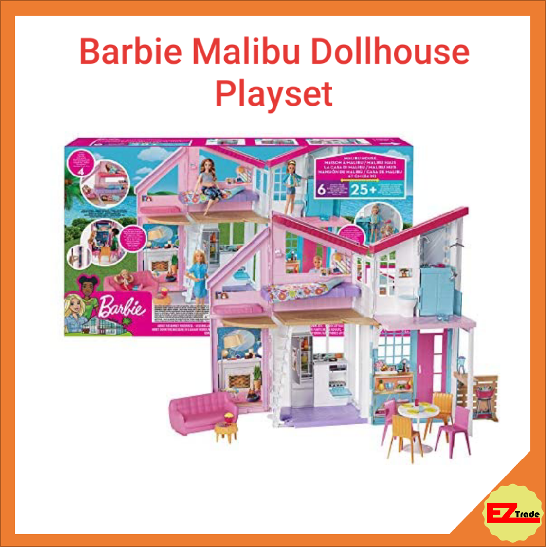  Barbie Dream Closet with Blonde Doll & 25+ Pieces, Toy Closet  Expands to 2+ ft Wide & Features 10+ Storage Areas, Full-Length Mirror,  Customizable Desk Space and Rotating Clothes Rack : Toys & Games