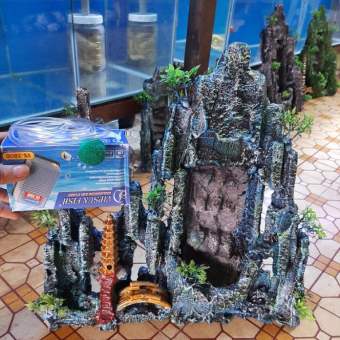 Thác cát, suối cát trang trí hồ cá, bể cá, thủy sinh. Combo thác cát, máy oxi 1 vòi, tặng cát trắng