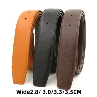 Belt Strap For Men Man Men Belt Dây Thắt Lưng Da Nam Dây Thắt Lưng Da Bò 2.8/3.0/3.3/3.5CM Cho Khóa Chốt Dây Đeo Thắt Lưng Không Có Khóa (Chỉ Có Dây Đeo Thắt Lưng)