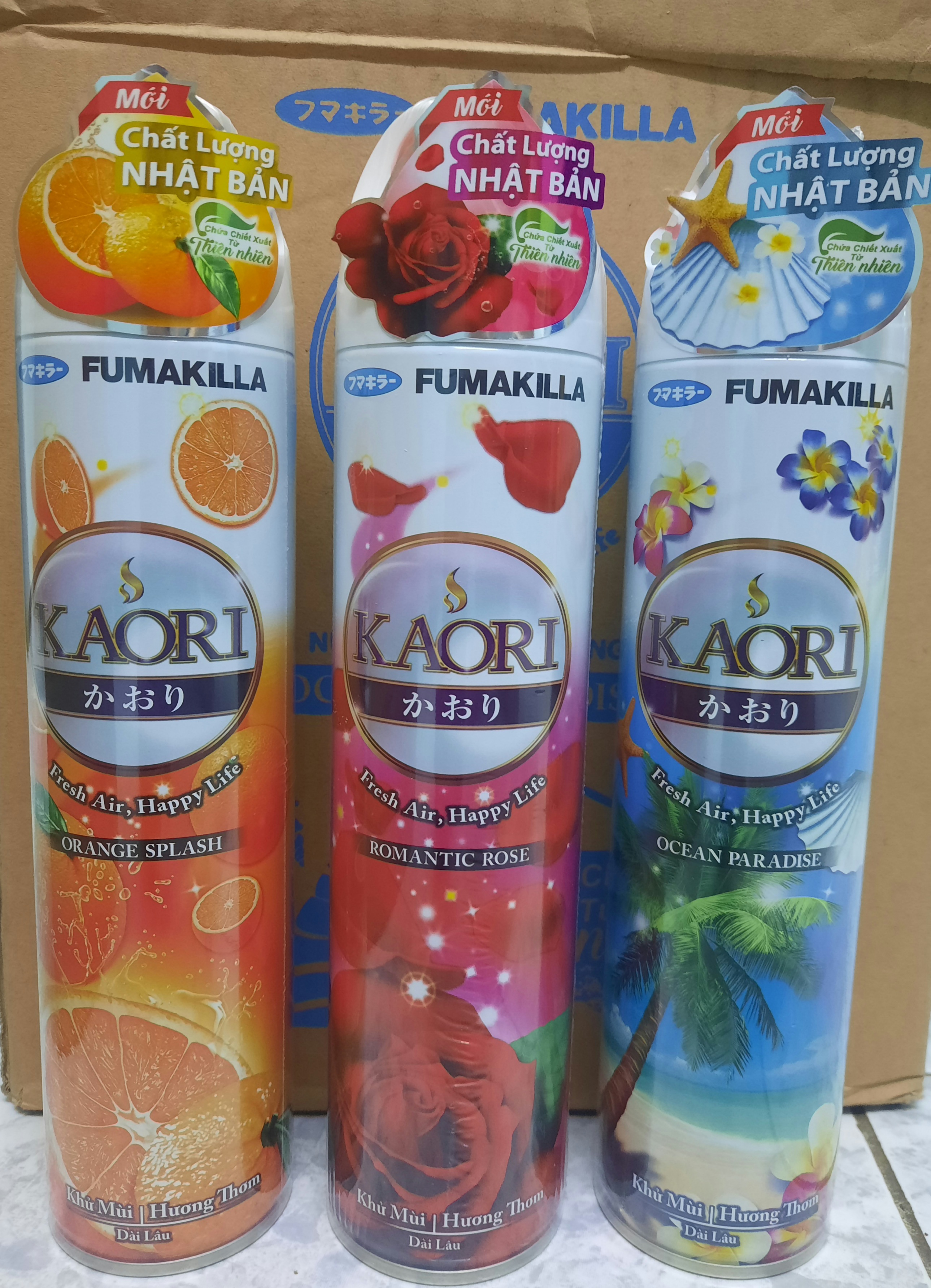 Combo 3 chai Xịt phòng KAORI 280ml nước hoa cao cấp Nhật lưu hương lâu, khử mùi hiệu quả