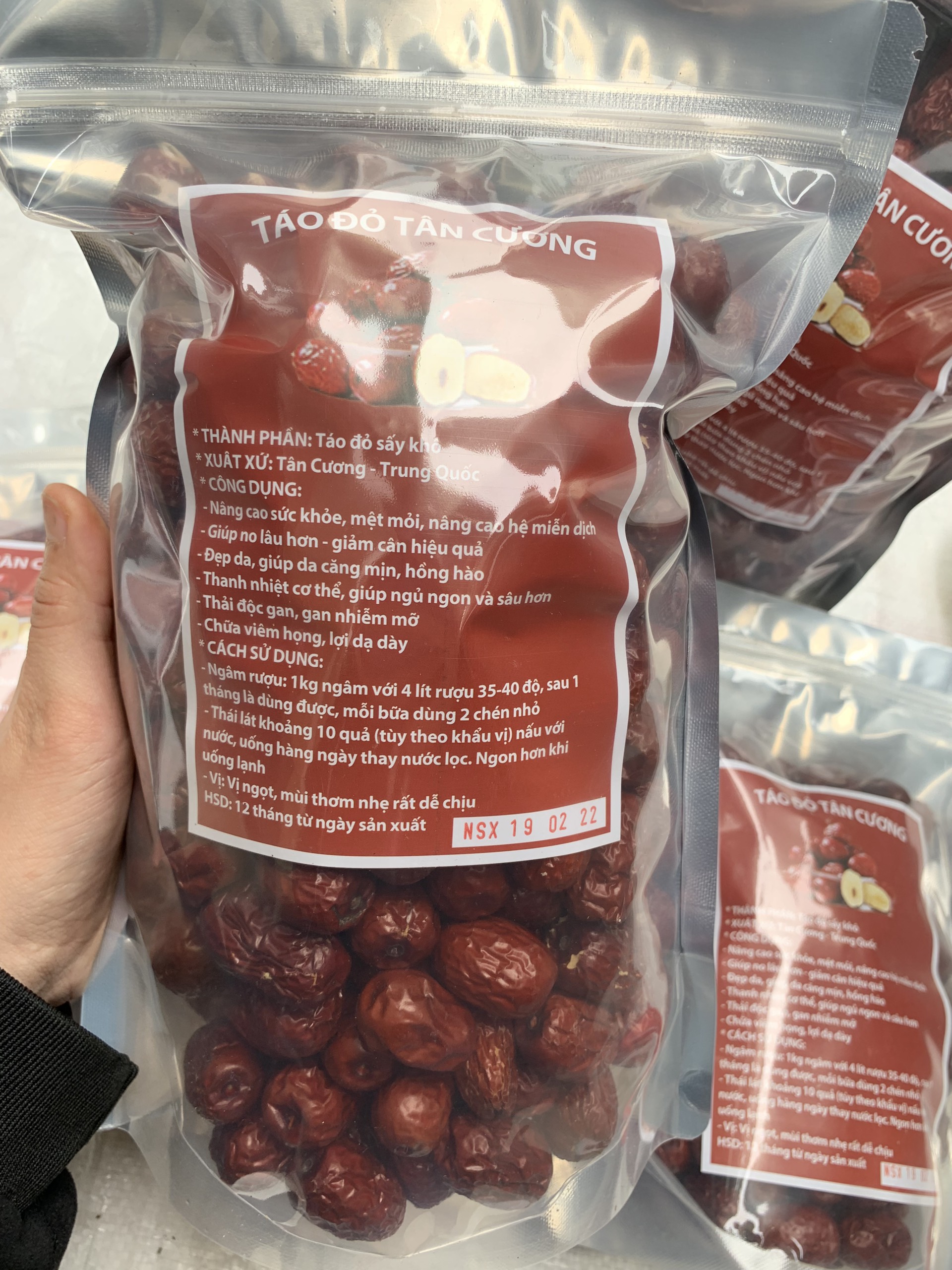 Táo đỏ Tân cương (túi 1kg), táo đỏ kỳ tử, trà táo đỏ, ngon ngọt quả to thanh nhiệt cơ thể ngâm rất đẹp và bổ dưỡng