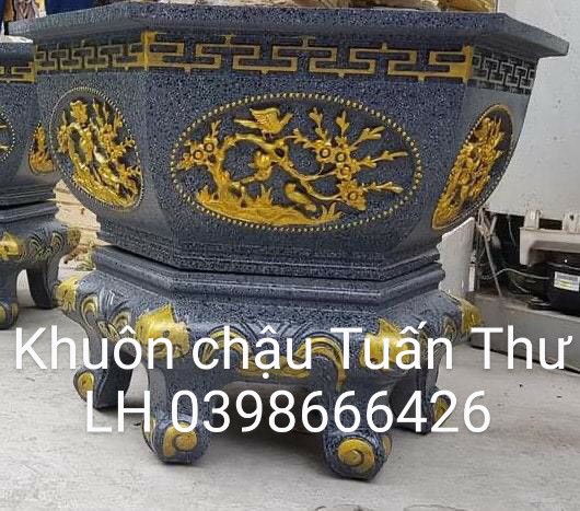 Bộ khuôn đúc chậu cảnh lục giác 85 bầu việt nam kèm chân đôn nhưa ABS đầy đủ lòng trong