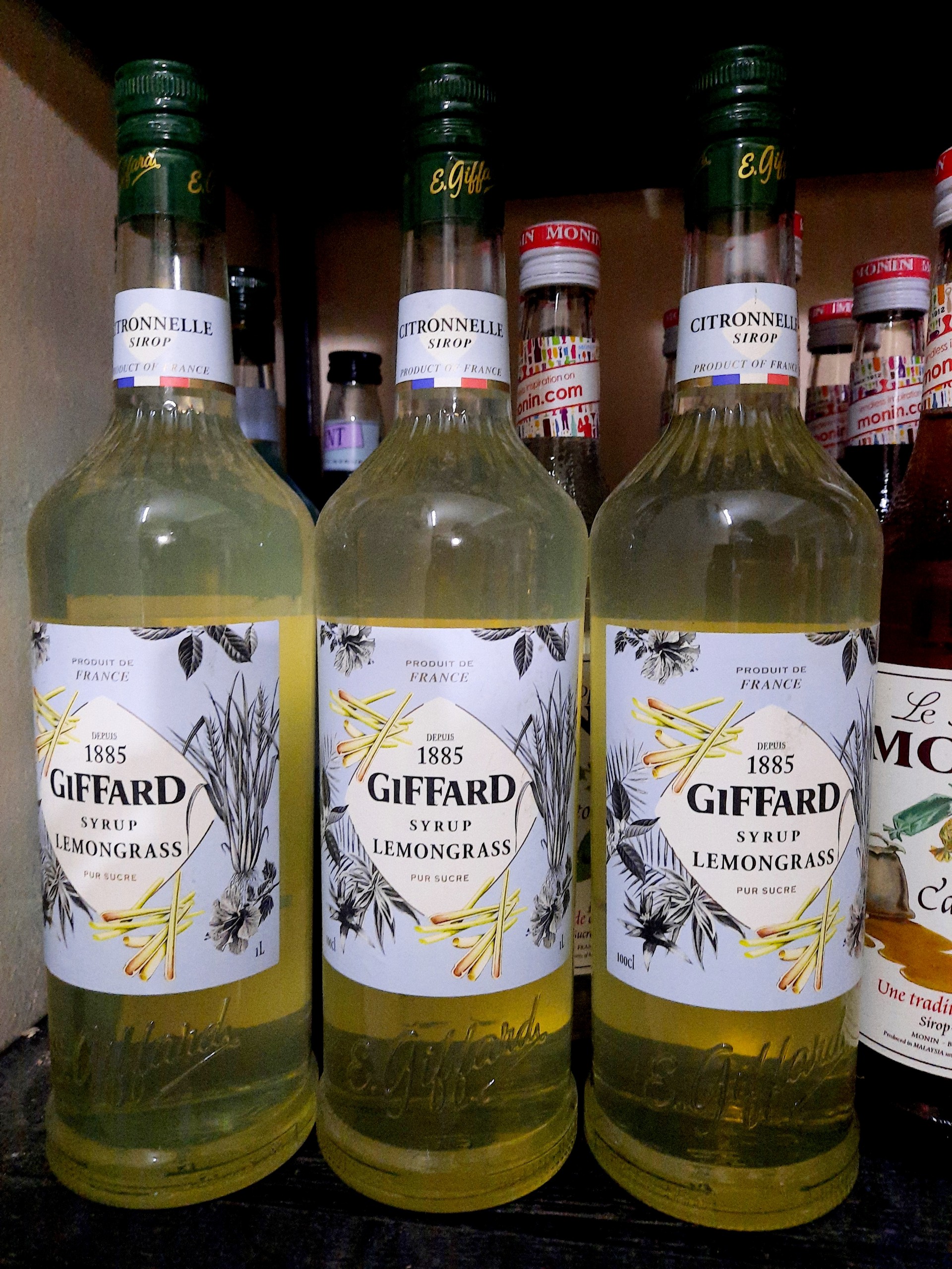 Siro Giffard Sả chai 1L