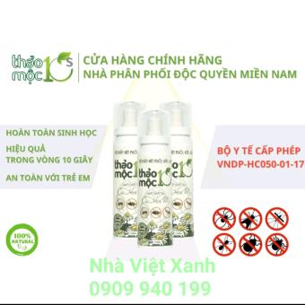 Bình Xịt Diệt Côn Trùng Ruồi Muỗi Kiến Gián Thảo Mộc 10s Sinh Học Chai 100ml An toàn cho trẻ em - Hiệu Quả Tiện Lợi mang theo