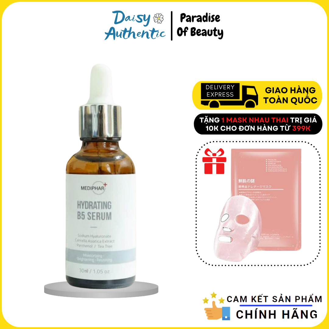 Tinh chất serum b5 mediphar dưỡng ẩm, phục hồi,sáng da,cấp nước,chống lão hóa mediphar+ hydrating b5
