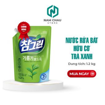 Namchaustore - Nước Rửa Chén Chiết Xuất Trà Xanh Hàn Quốc 1,2kg/túi