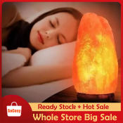 Himalayan Salt Lamp: Authentic, Premium Table Lamp with Dimmer