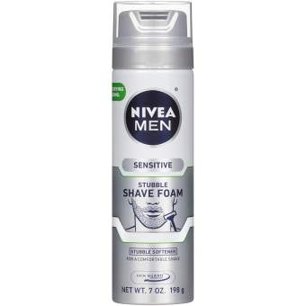 Bọt cạo làm mềm râu cho da nhạy cảm Nivea Men Sensitive Skin & Stubble Shave Foam 198g (Mỹ)