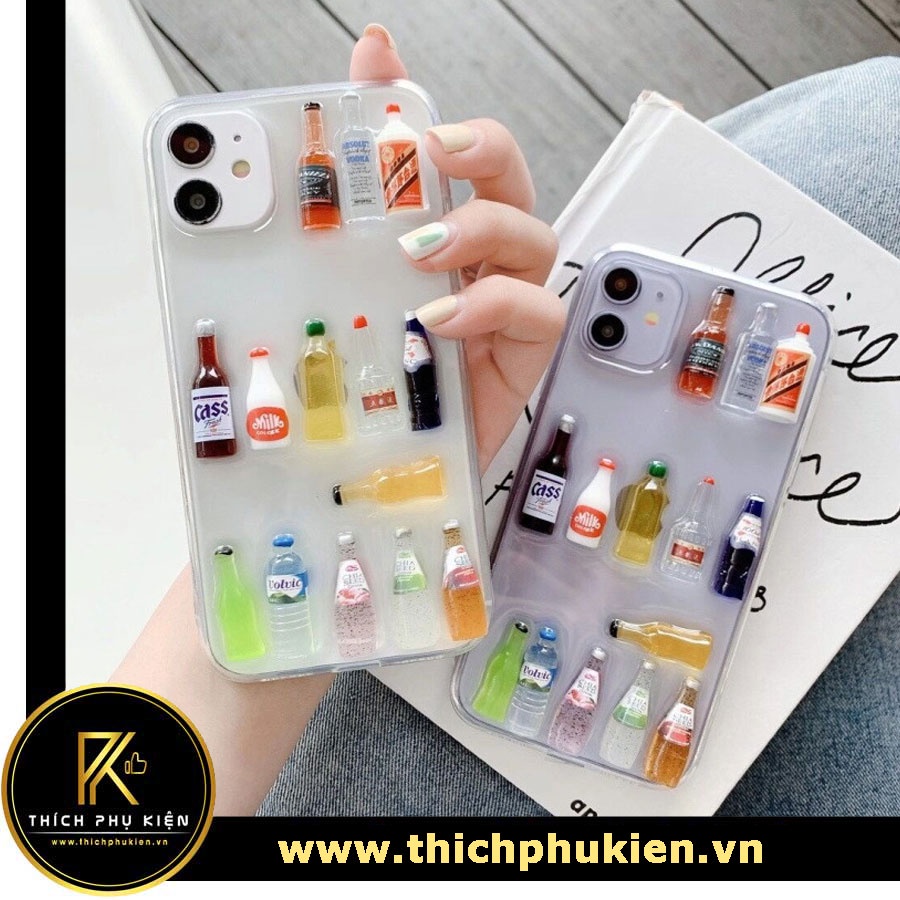 Ốp Lưng iPhone Hình Đồ Uống Kute iPhone 11/11 Pro/11 Pro Max/12/12 Mini/12 Pro/12 Pro Max/iPhone 13/ 13 Pro Max
