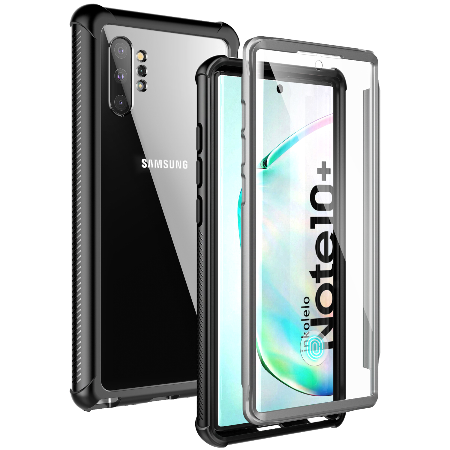 Inkolelo Ốp Galaxy Note 10 Plus / Note 10 + 5G Samsung, Ốp Chống Rơi Tích Hợp Miếng Bảo Vệ Màn Hình, Chịu Lực Cao Bảo Vệ Toàn Thân Cho Galaxy Note 10 +/ Note 10 Plus 5G Samsung