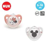 NUK Sil Soother Mickey Plus S2 With Cover 2Pc/Box