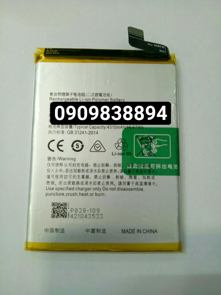 Pin oppo reno 6z 5g zin