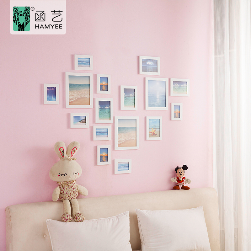 Decal Giấy dán tường 10M màu Hồng Phấn Nhám keo sẵn chống nước tốt khổ 45cm