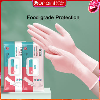 30Pcs Găng tay Nitrile dùng cho thực phẩm Tái Sử Dụng Găng Tay Dài Dày Nbr Găng Tay Làm Việc Nhà dụng cụ dọn vệ sinh