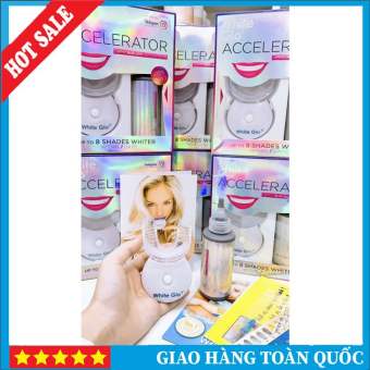Set Ngậm Trắng Răng White Glo White Accel Blue Light