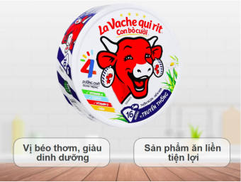 Phômai vị truyền thống Con Bò Cười (16 miếng)