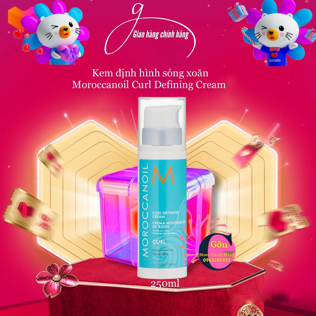 [ Moroccanoil-Chính Hãng] Kem Định Hình Sóng Xoăn Moroccanoil Curl Defining Cream 250ML