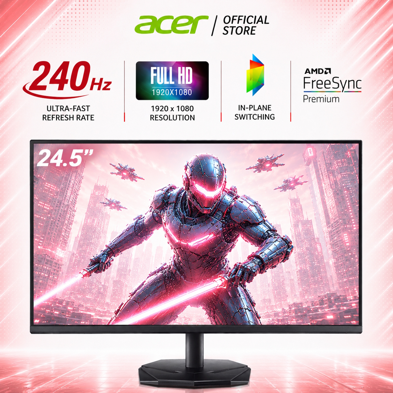 New 300Hz Refresh Rate] Acer Nitro VG250Q F 24.5-Inch FHD IPS