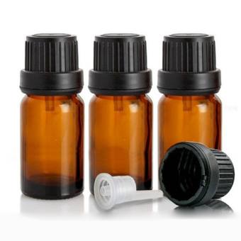 Lọ đựng tinh dầu 5ml - 10ml - 50ml thủy tinh màu nâu nhỏ giọt, nắp vặn - Diffuserlux