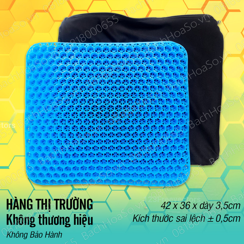 Đệm OSAIKO ngồi bệt, lót mông, lót ghế ngồi, Đệm 3D thoáng khí, lót mông Silicon, Nệm lót ghế văn phòng ngồi bệt, ngồi lót mông