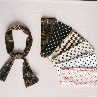 Khăn lụa buộc tóc - thắt nơ cổ - buộc quai túi thời trang TIINSTORE KH001