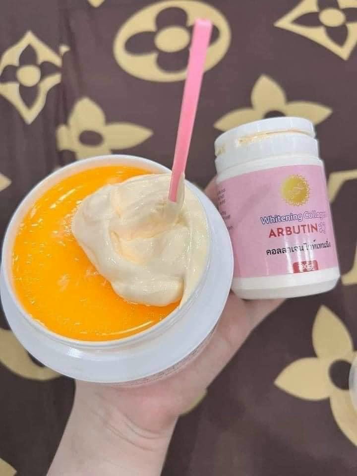 Combo kem body dưỡng trắng da cốt men bia handmade + kích thái