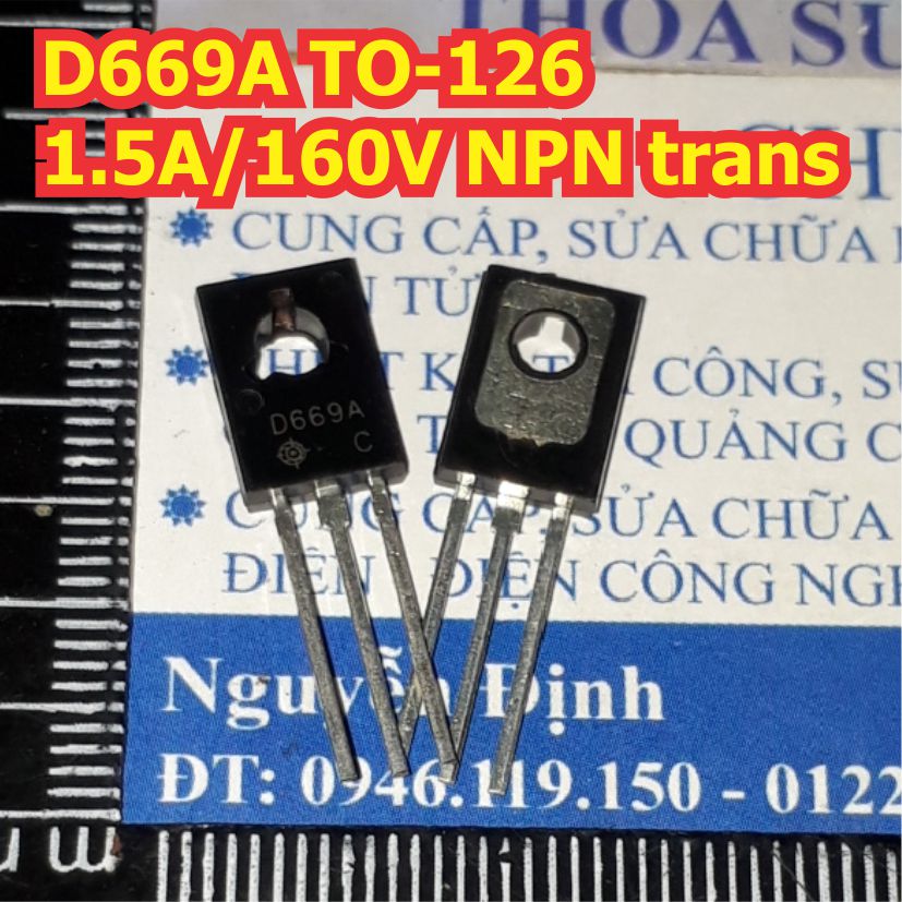 20 con D669A D669 669 TO-126 1.5A 160V NPN trans thuận kde1482