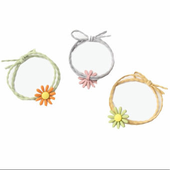 Dây Cột Tóc, Thun Buộc Tóc Hình Hoa Cúc Phong Cách Dễ Thương