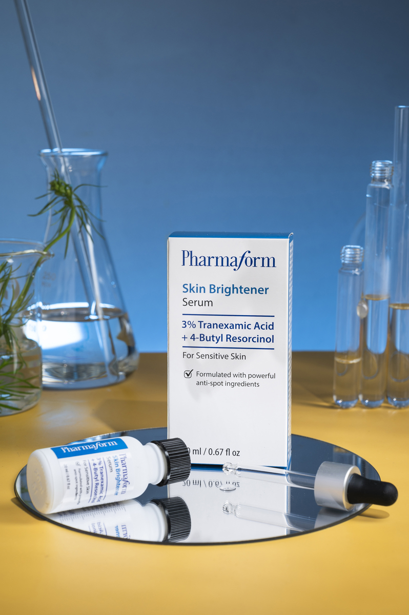 Tinh chất Skin Brightener Serum 3% Tranexamic acid + 5% Niacinamide dưỡng trắng, giảm thâm nám Pharmaform 20ml