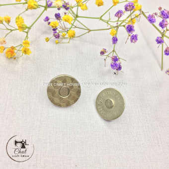 Cúc nam châm đồng - Nút hít cho túi ví, sổ da