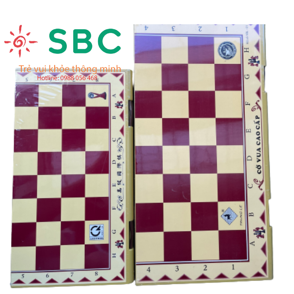 Cờ vua cao cấp Trung lê size Trung và đại 44x43cm - Đồ chơi phát triển trí tuệ