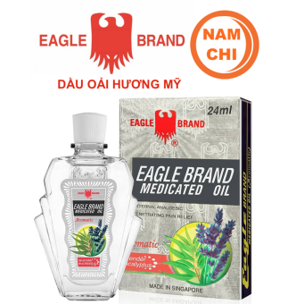 Dầu Gió Trắng Con Ó của Mỹ Eagle Brand Lavender Medicated Oil One Dozen Loại Chai 24ml Mùi Oải Hương