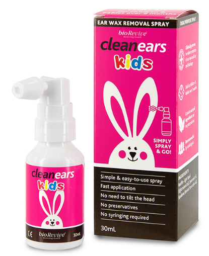 Xịt tan ráy tai Clean Ears Kids chai 30ml của Úc