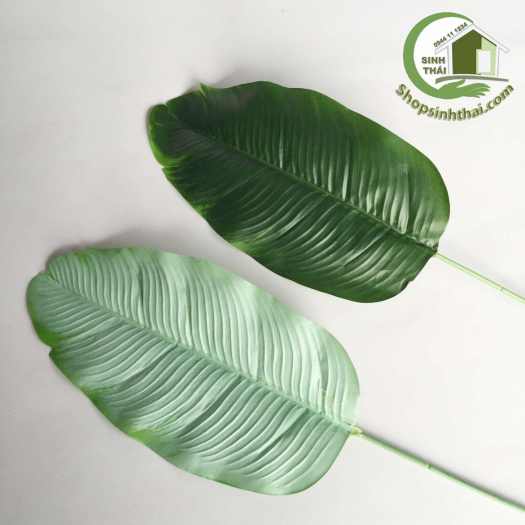 Lá chuối giả - phụ kiện lá cây trang trí chụp hình ảnh sản phẩm - màu xanh đậm