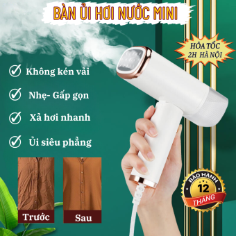 Bàn Là Hơi Nước Cầm Tay, Bàn Ủi Hơi Nước Mini Du Lịch Không Kén Vải Ủi Siêu Phẳng Siêu Nhanh Gấp Gọn Tiện Lợi