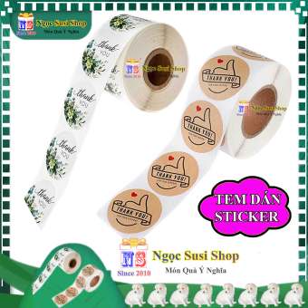 TEM DÁN STICKER NHÃN DÁN DECAL CẢM ƠN THANK YOU  - SHOP NGẪU NHIÊN MẪU