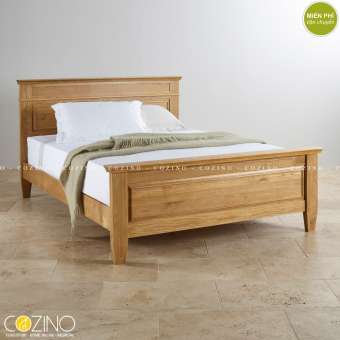 Giường đơn Holy 100% gỗ sồi 1m2