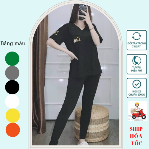 Đồ bộ mặc nhà, bộ đồ thun dài, set bộ đi chơi, bộ trung niên thun cotton dễ thương