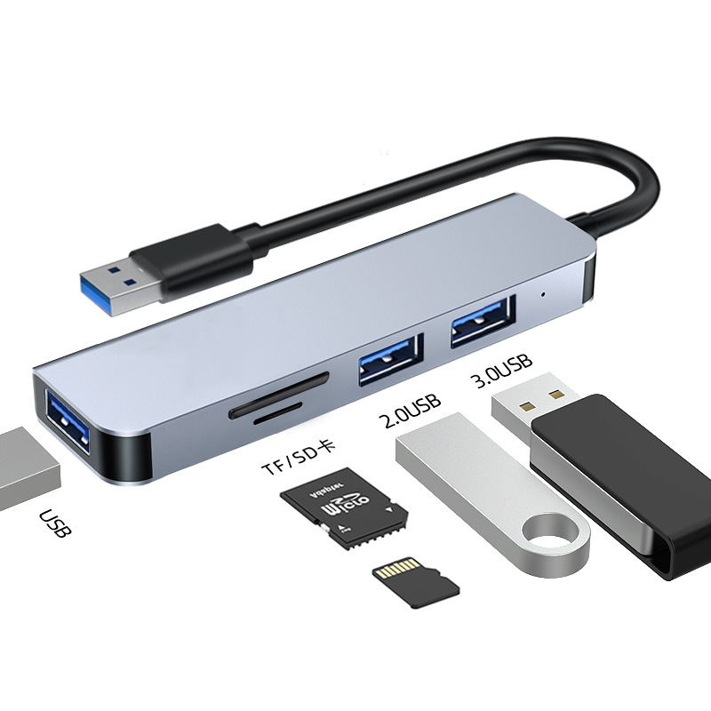 Bộ chia usb - hub usb to usb/ sd/ 3.0 - 5 in 1